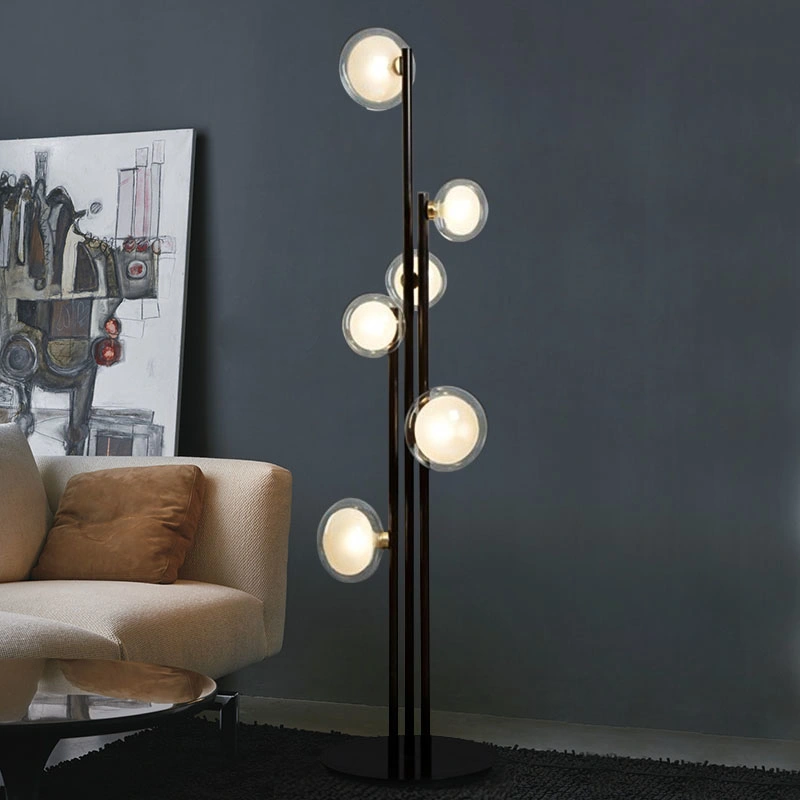 Simple Nordic LED Floor Lamp for Bedroom Study Living Room Decoration Vertical Fixture (WH-MFL-100)