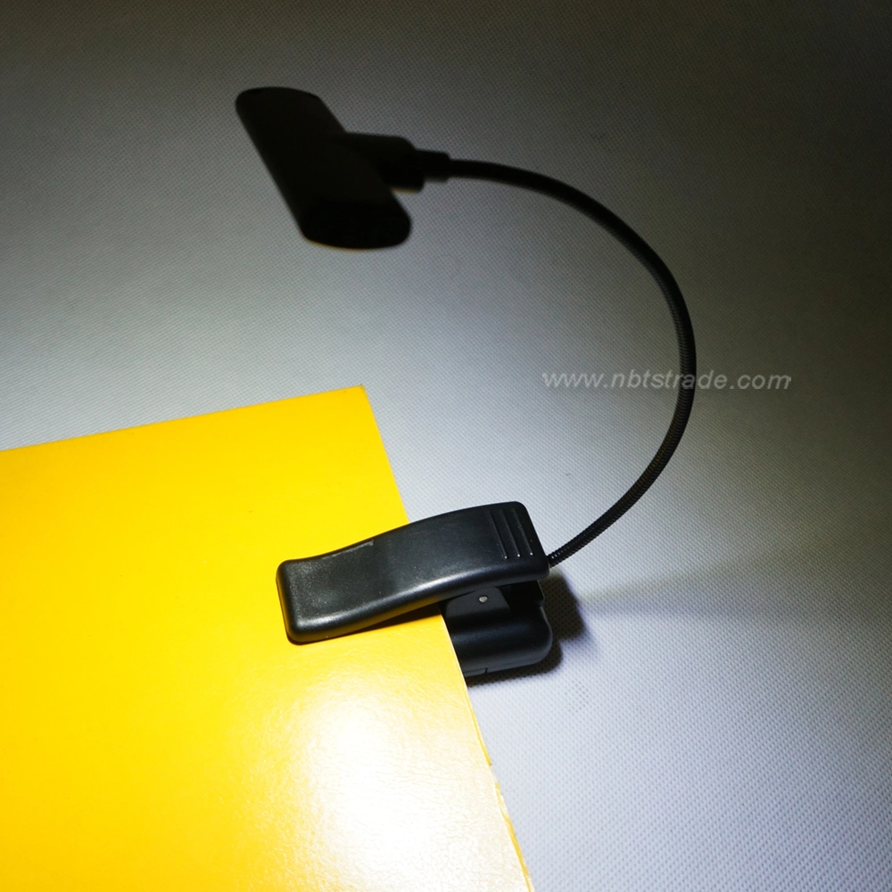 COB Clip on Book Light with Flexible Stem Reading Lamp