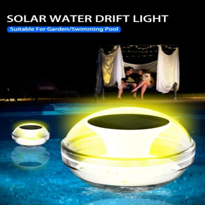 IP68 Waterproof Solar Rechargeable Mini LED RGB Swimming Floating Wireless Pool Ball Lights Water Drift Landscape Pond Light