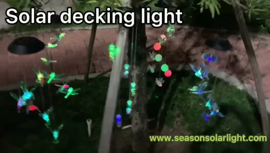 Multi-LED Color Changing Solar Lights String Hanging Light Waterproof Outdoor Solar Wind Lights Chimes