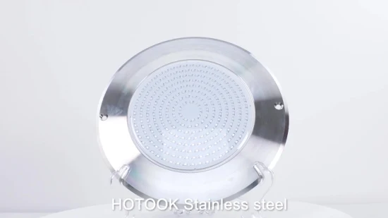 Hotook Patented WiFi Control Light for Pool Niche Replace IP68 SS316 Stainless Steel Resin Filled 18W LED Lights Underwater