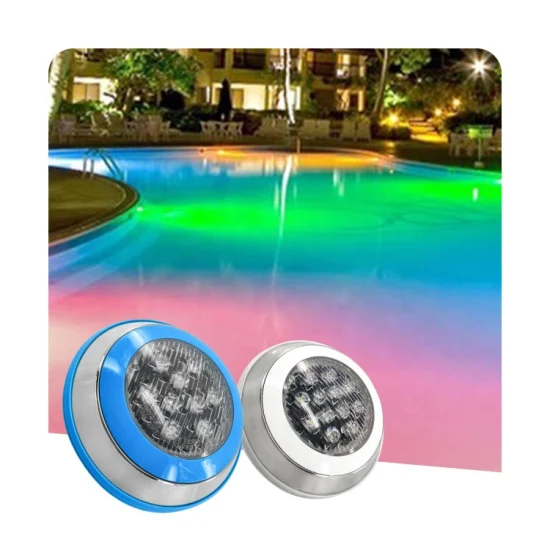 IP68 25W RGB  Floating Pool Lights Remote Surface Mounted Underwater LED Swimming Pool Light