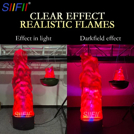 Funny Creative Flame Lamp with Artificial Fake Fire Light Party Halloween Decoration Realistic Effect